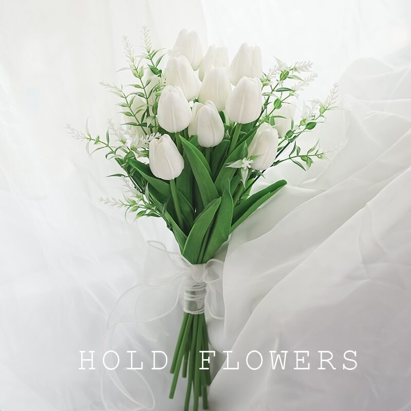 Bó Hoa Tulip Nhân Tạo Dùng Trang Trí Nhà Cửa/Tiệc Cưới/Chụp Ảnh