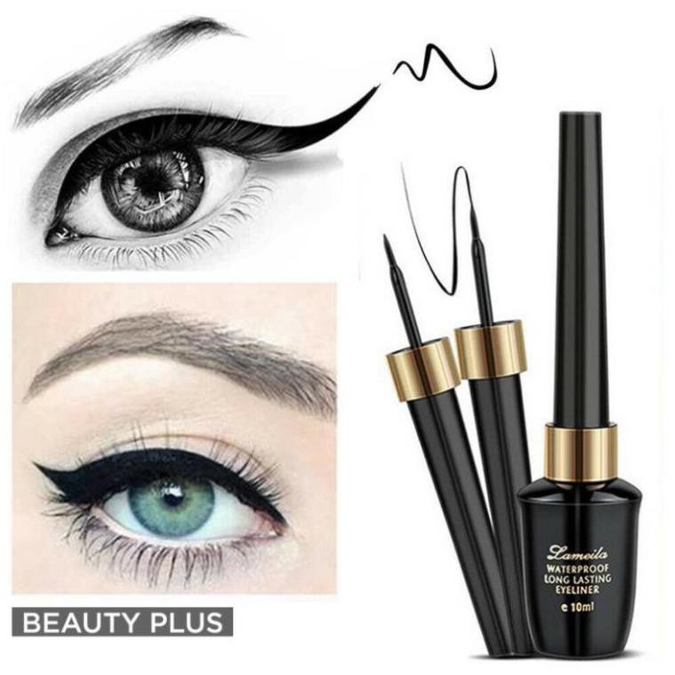 Lọ Kẻ Mắt Nước Eye Liner Lameila KHÔNG TRÔI Bám Màu Cực Tốt + Tặng 1 Mask Mắt Collagen ✅FLASH SALE✅