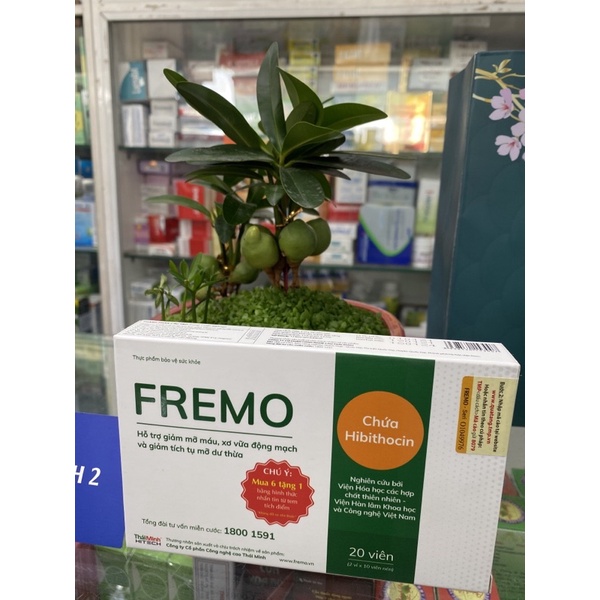 ✅ [Chính Hãng] Fremo (hộp 20v) hỗ trợ giảm mỡ máu, xơ vữa động mạch và giảm tích tụ mỡ dư thừa.