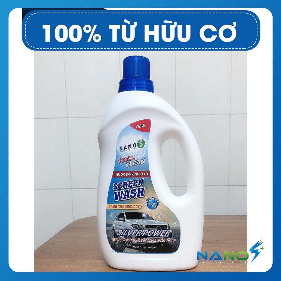 Nước đổ kính ô tô Nano S+ 1000ml Pttgaraviet