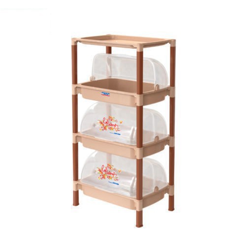 Kệ chén Việt Nhật 3 tầng có nắp đậy an toàn vệ sinh -  đồ dùng nhà bếp tiện lợi | BigBuy360 - bigbuy360.vn