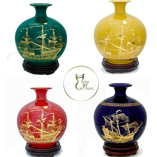 Bình Hút Lộc Vẽ Vàng Thuận Buồm Xuôi Gió [Rẻ nhất Shopee]