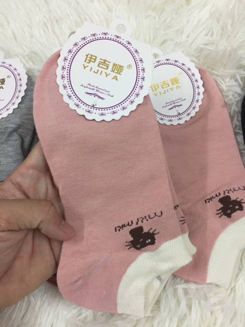 🧦 Combo 10 đôi Tất Cổ Ngắn Lố 10 Đôi Cực Xinh, Hàng Xuất Hàn