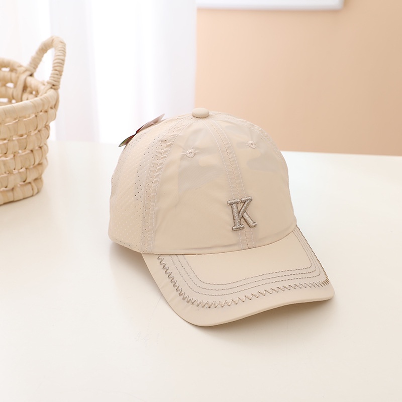 Mũ Lưỡi Trai Thể Thao Mau Khô Thoáng Khí Họa Tiết Chữ K Cá Tính Cho Bé Trai