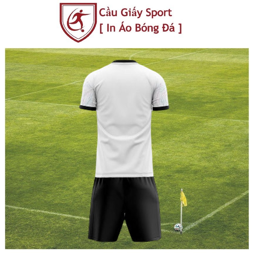 Bộ Quần Áo Bóng Đá Liverpool Trắng Thun Thái