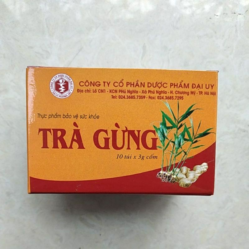 ( CHÍNH HÃNG) COMBO 10 HỘP TRÀ GỪNG ĐẠI UY