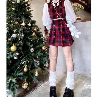 THE FANCE | Set sọc tay voan áo croptop + váy LE CASTELLA