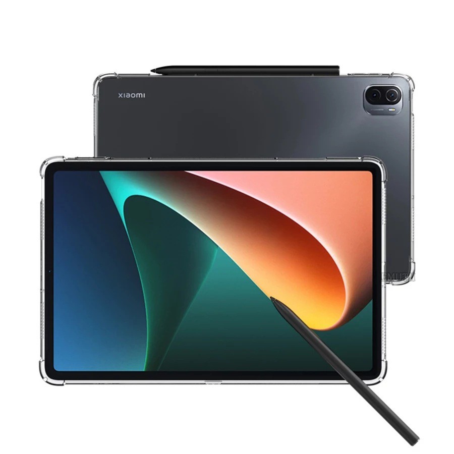 Ốp lưng Xiaomi Mi Pad 5 / Mi Pad 5 Pro dẻo trong suốt lồi 4 góc chống va đập mạnh ôm khít máy lâu ố vàng