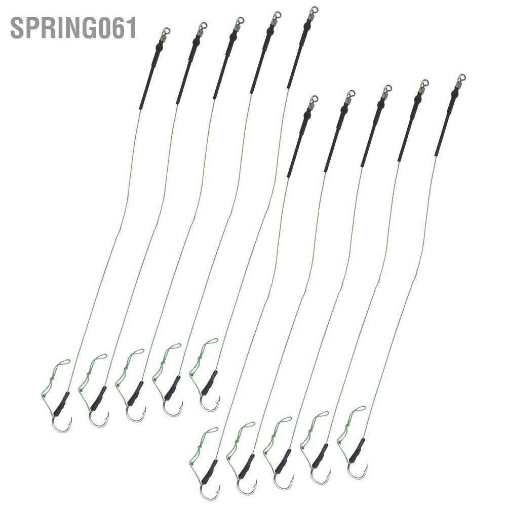 [Hàng Sẵn] 5 bộ Cá Chép Dây câu cá Giàn phơi Dây Móc Kim loại Mồi Dây Móc Phụ kiện【Spring061】