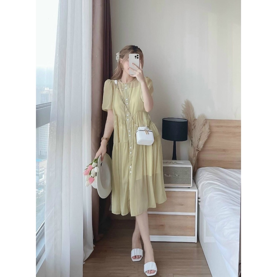 ĐẦM LỤA tiểu thư kèm lót đi chơi đi dạo phố siêu xinh