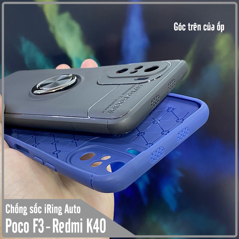 Ốp lưng cho Xiaomi Poco F3 - Redmi K40 chống sốc iRing Auto