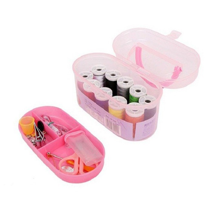 Hộp kim chỉ nhiều màu [ 6 MÓN 12 x 7.5 x6cm ]