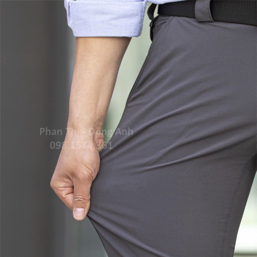 Quần âu nam - Quần Tây cao cấp Sarchon chất vải Kaki ,co giãn 4 chiều, dáng xuông, Không nhăn Không xù
