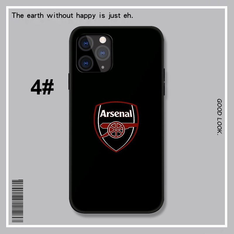 Ốp điện thoại mềm in hình logo đội bóng Arsenal LU135 thích hợp cho iPhone XR X Xs Max 7 8 6s 6 Plus 7+ 8+ 5 5s SE 2020