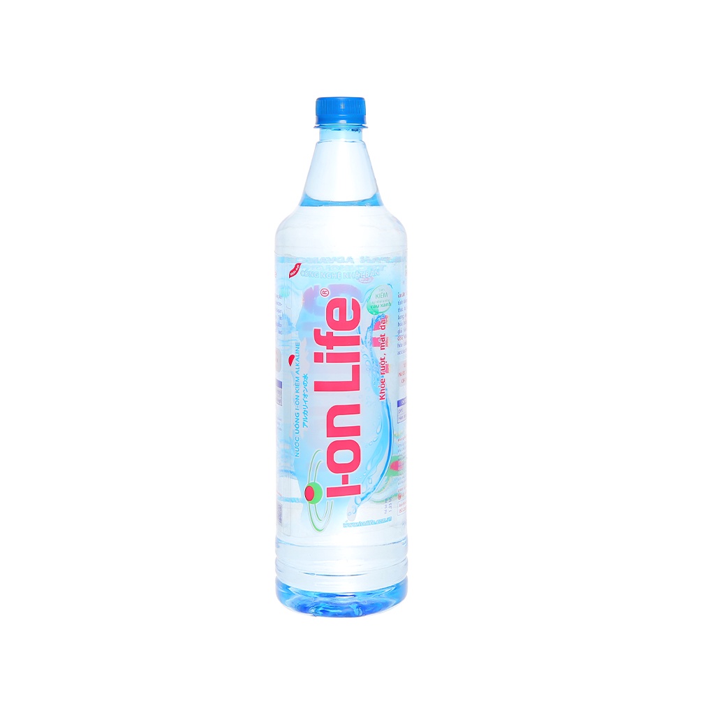 Thùng 12 chai nước i-on Kiềm Alkaline I-on Life 1.25L - ion life khỏe ruột mát da