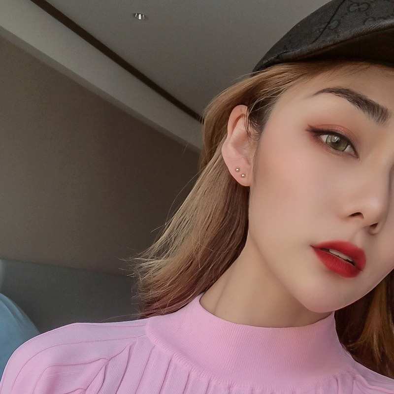 Set 6 Khuyên Xỏ Tai Đơn Giản Cá Tính Thời Trang