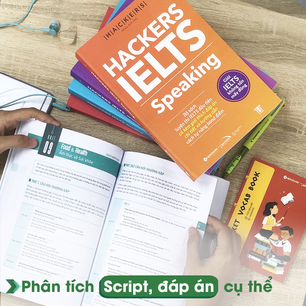 Sách Bộ &gt; Hackers IELTS (Combo/Lẻ: Listening + Reading + Speaking + Writing) (Tái Bản Mới Nhất, File Nghe/Đọc thử,Gamma)