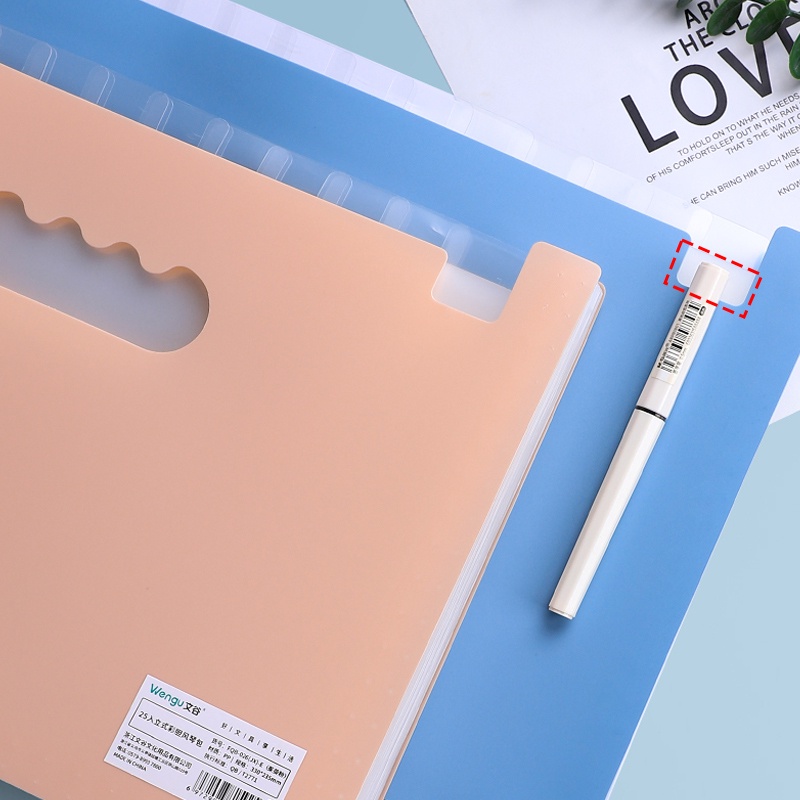 25 Ngăn Túi Đựng Tài Liệu/ Hồ Sơ File cặp đựng tài liệu nhiều ngăn Khổ A4 Mở Rộng 25 Ngăn Nhiều Màu Để Bàn Không Cần Chỉ Số
