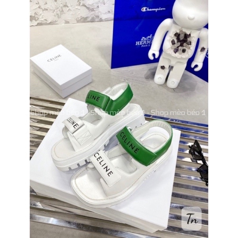 Sandal thể thao cl quai dán ngang đế cao fullbox