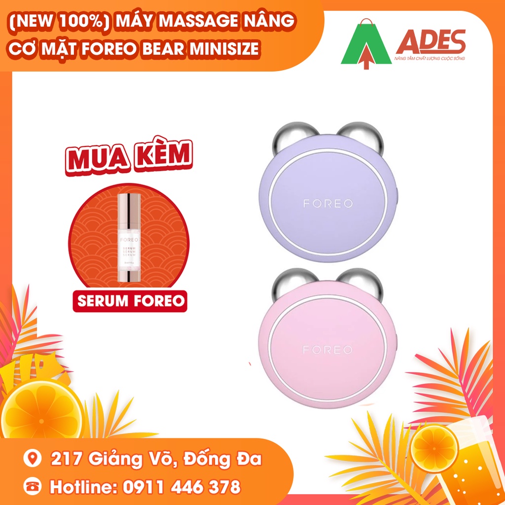 FOREO BEAR MINI | HOT2021 - CHÍNH HÃNG BẢO HÀNH 24 THÁNG - 1 ĐỔI 1 - Máy massage nâng cơ đẩy tinh chất