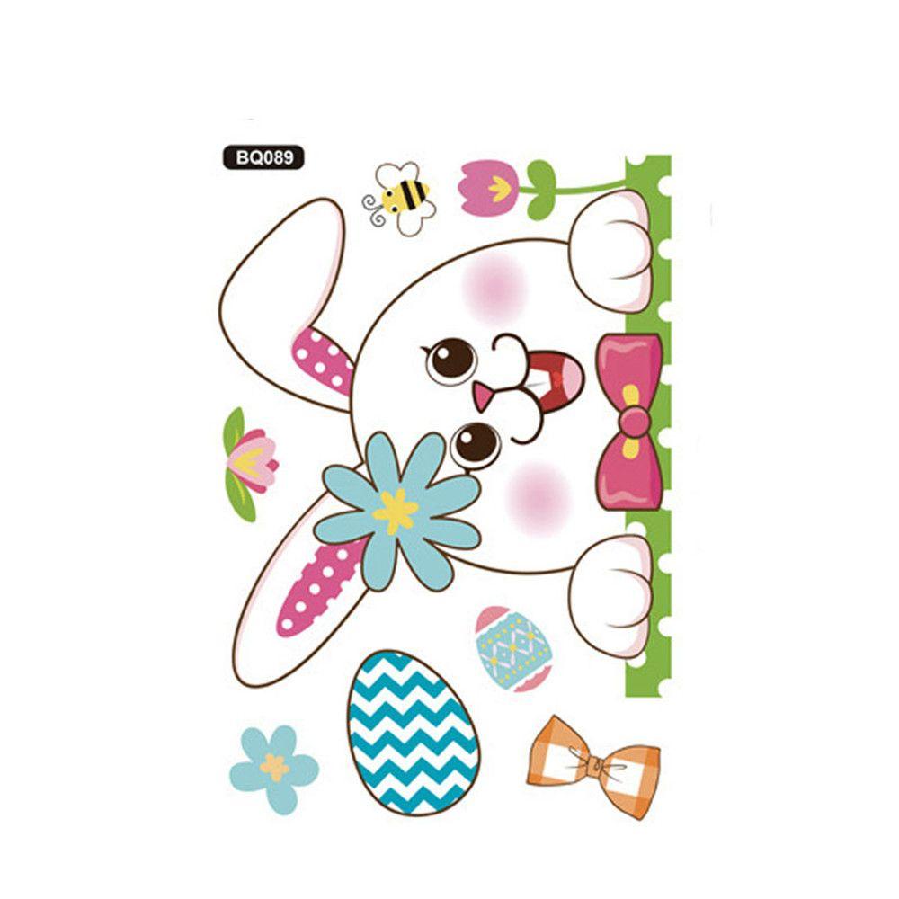Sticker Dán Tường Trang Trí Hình Gà / Thỏ Đáng Yêu