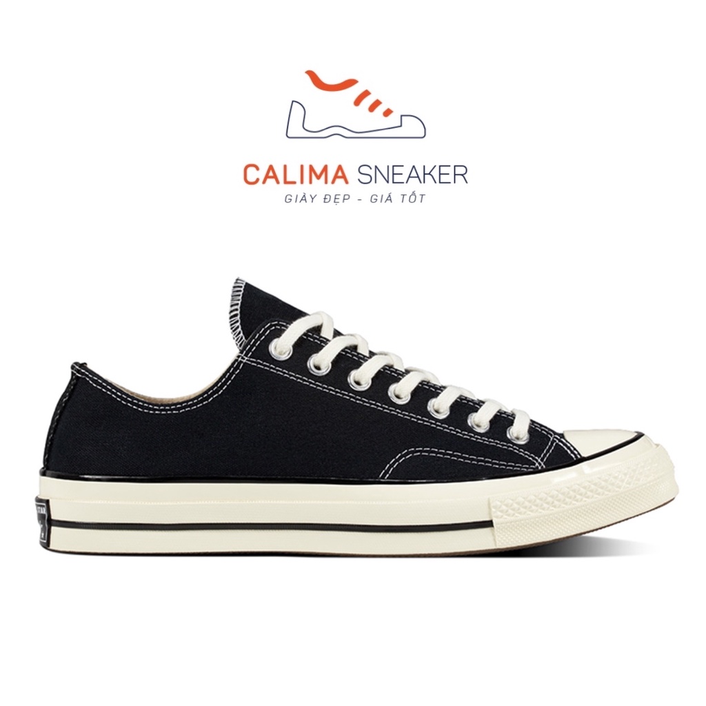 Giày Convert cổ thấp đen - trắng ✨FREESHIP✨ Giầy thể thao nam nữ đủ size 36-43 / Calima Sneaker