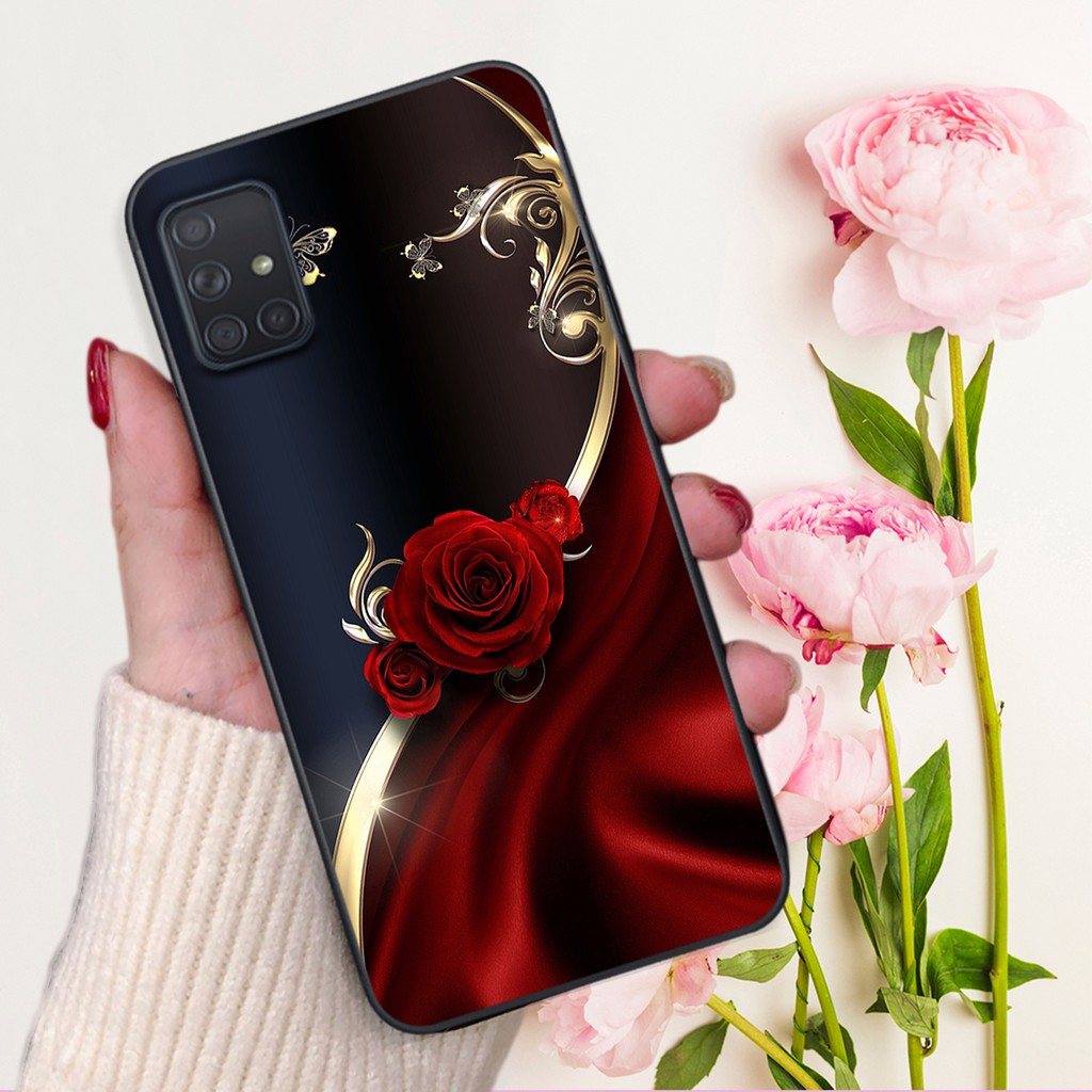 Ốp lưng điện thoại Samsung Galaxy A51 - A71 in hình hoa siêu đẹp- Doremistorevn