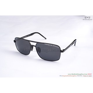 KÍNH MÁT NAM THỜI TRANG CAO CẤP  P8658 ĐEN TITAN