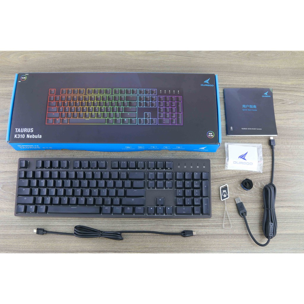 Bàn phím cơ mofii DURGOD K310 Nebula RGB Space Purple - chính hãng bảo hành 2 năm