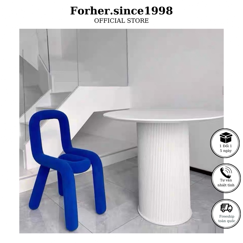 Ghế bold chair phong cách tối giản, hiện đại, hàng nhập khẩu, decor Forher.since1998