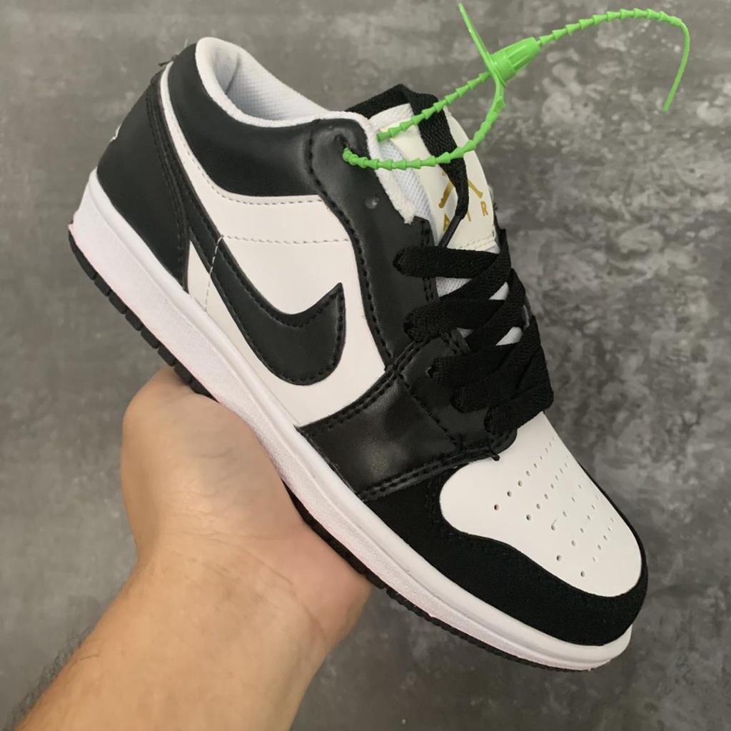 Giày thể thao jordan 1 đen trắng low , giày sneaker  jodan  cổ thấp giày jd1 hàng chuẩn full box