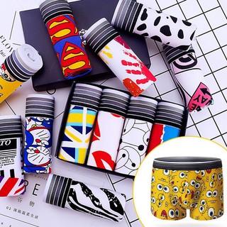 COMBO 4 quần sịp quần lót nam hoạt hình cute dễ thương siêu nhân, doremon,....