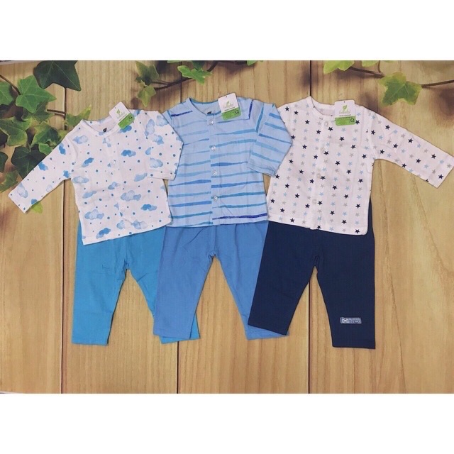 Bộ cài giữa bé trai/gái LULLABY cotton mỏng siêu đẹp NEW!