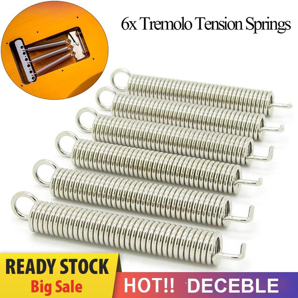 Deceble 6pcs Electric Guitar Tremolo Springs for Fender Stratocaster ST Floyd Rose