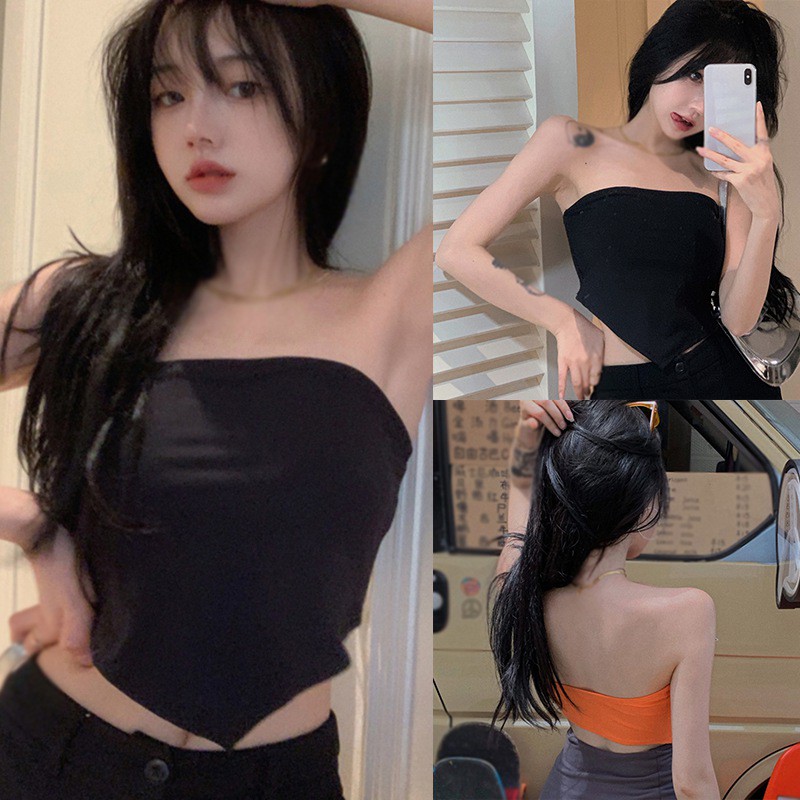 Áo Tank Top Màu Trơn Thiết Kế Quyến Rũ Cho Nữ