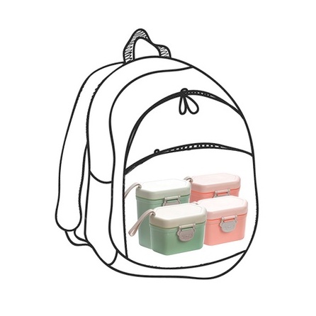 Hộp đựng sữa bột, đồ khô hình gấu cực xinh cho bé Polly Kid SP149