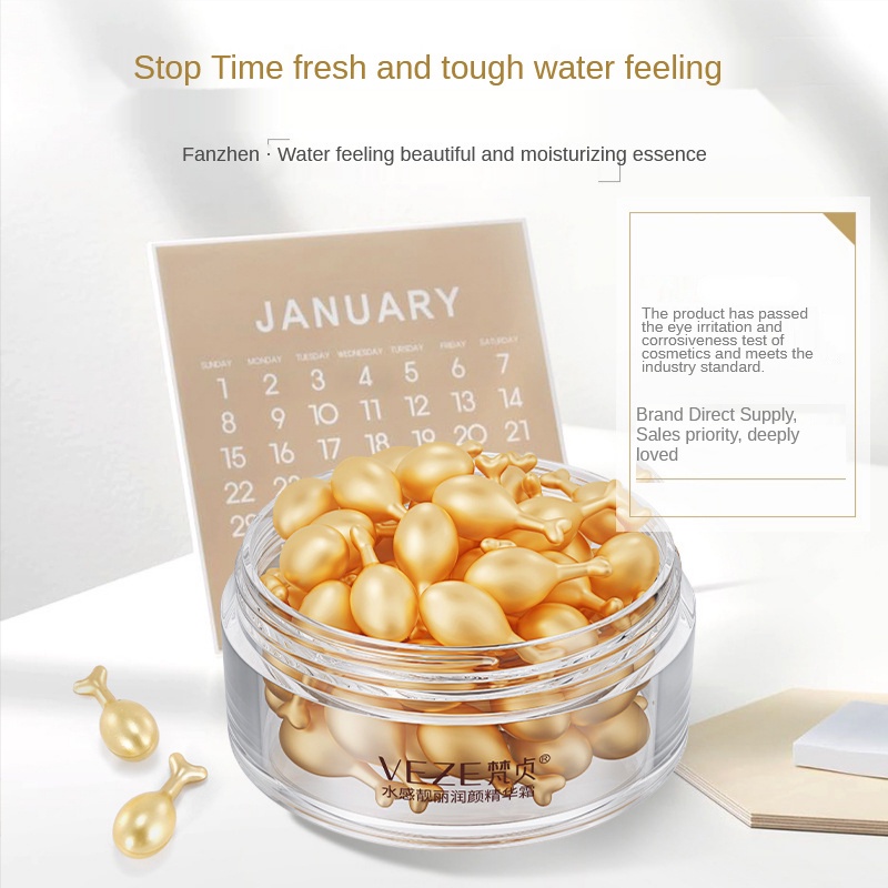 Venzen Tinh chất dưỡng da Hyaluronic Acid dạng viên nang dưỡng ẩm thu nhỏ lỗ chân lông nuôi dưỡng và phục hồi làn da 30g