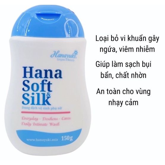 DUNG DỊCH VỆ SINH PHỤ NỮ HANA SOFT SILK