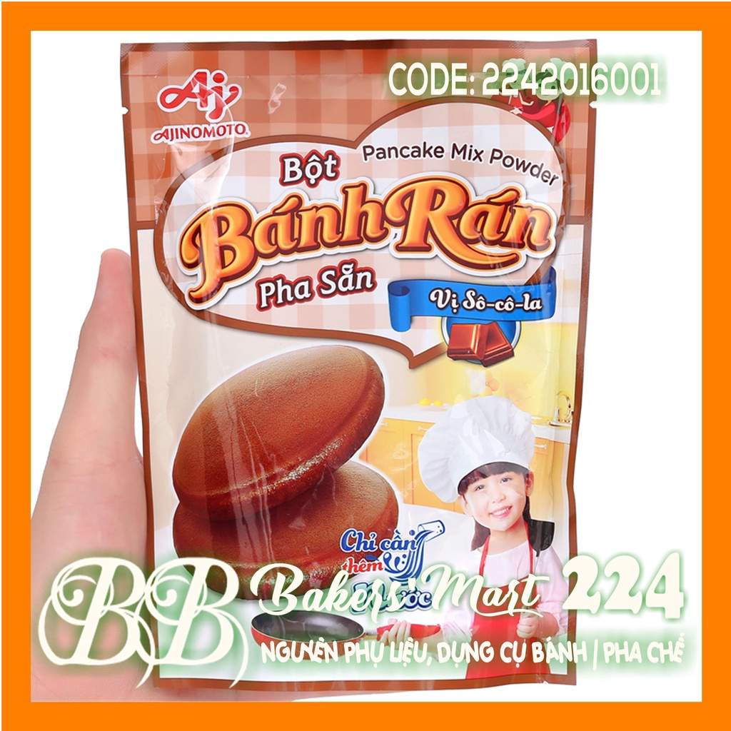 Bột làm BÁNH RÁN pha sẵn AJINOMOTO - Vị Chocolate - Gói 200gr