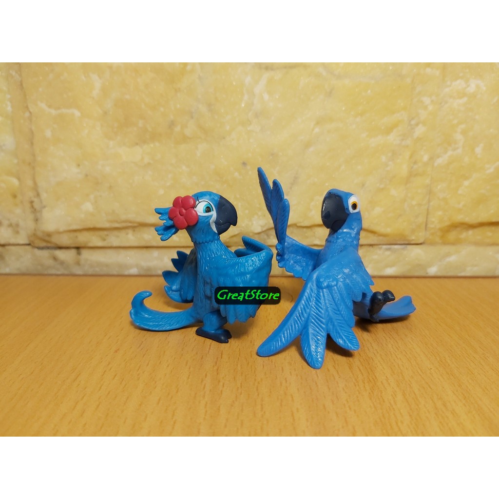 Mô hình Blu và Jewel trong phim Rio