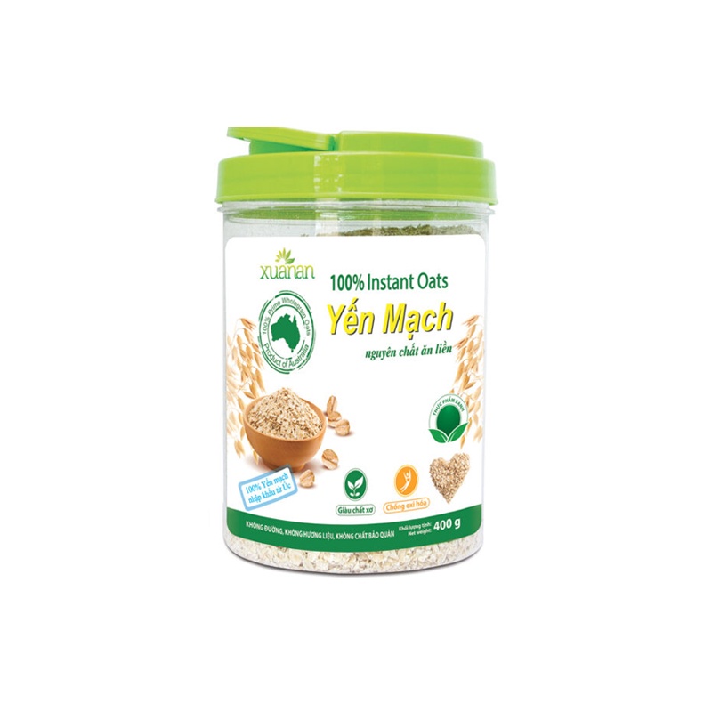 Yến Mạch Nguyên Chất Xuân An  Hộp  800g