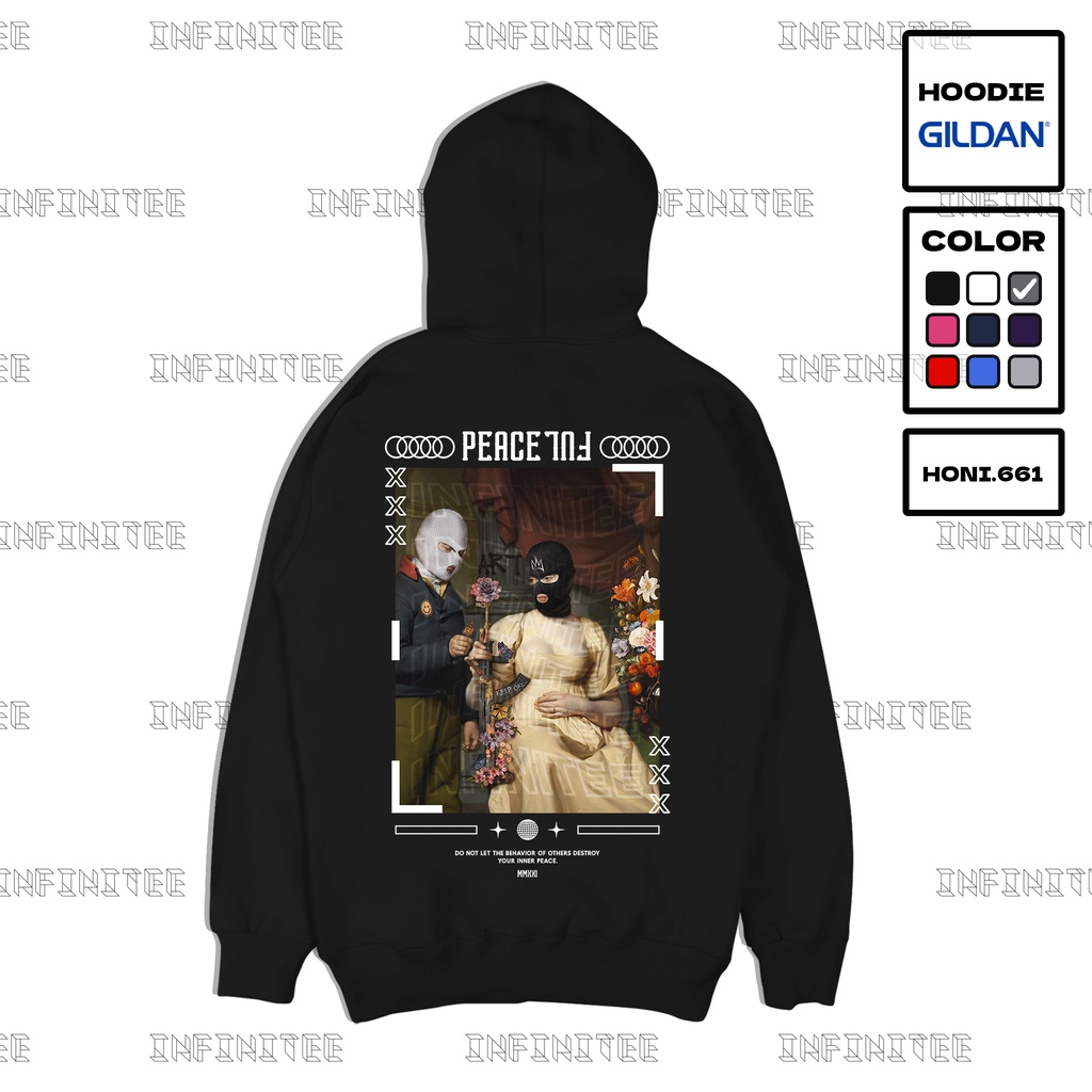 Áo Hoodies nỉ INFINITEE có mũ form rộng SFni0002