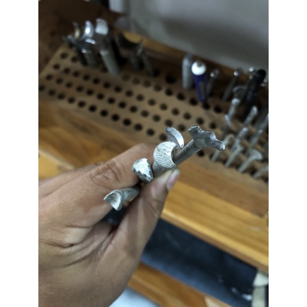 Bộ combo  cây dụng cụ điêu khắc da bò hàng cũ made in USA