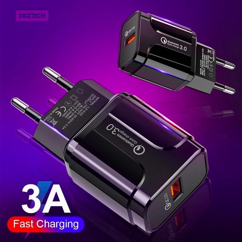 Củ sạc nhanh 5V-3A hỗ trợ Quick Charge 3.0