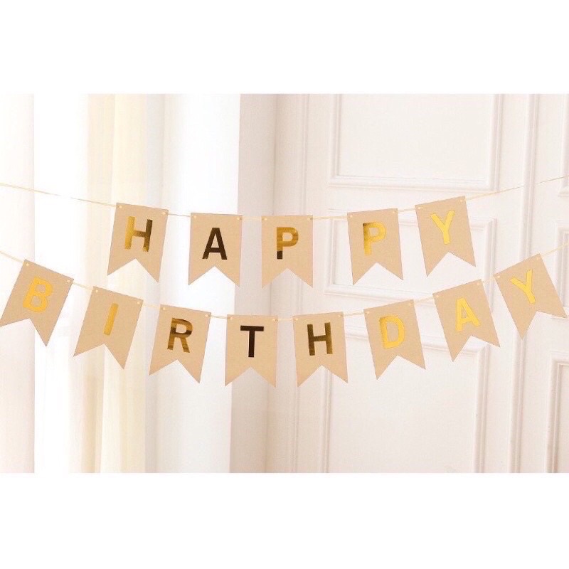 Dây chữ HAPPY BIRTHDAY đuôi cá