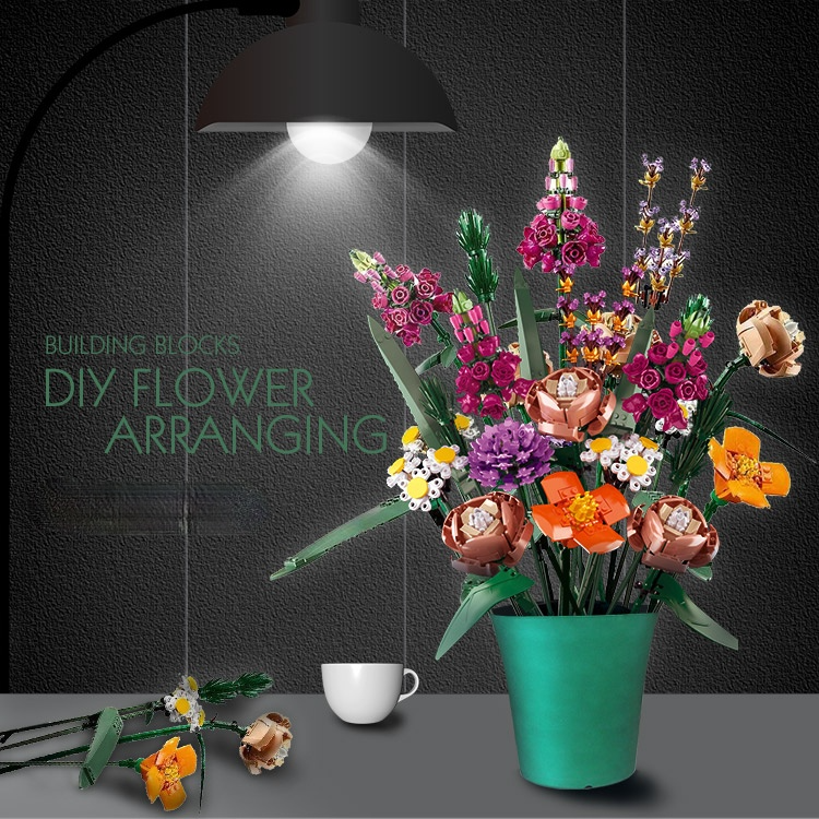 Bộ Đồ Chơi Lắp Ráp Mô Hình Nhà Hoa Oải Hương Cho Bé