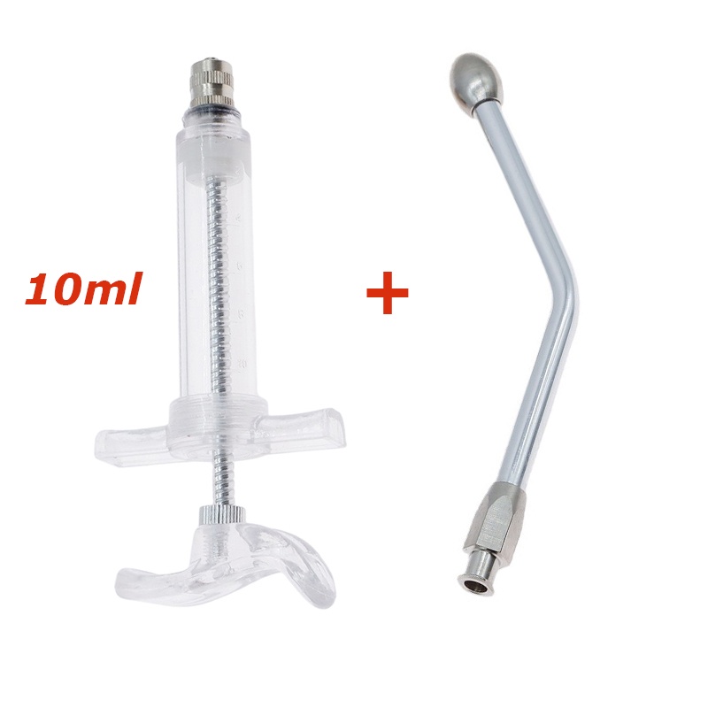 10ml COMBO Dụng cụ ống tiêm thứa ăn - ống tiêm kèm ống thứa ăn cho chim vẹt  non an toàn thuận tiện