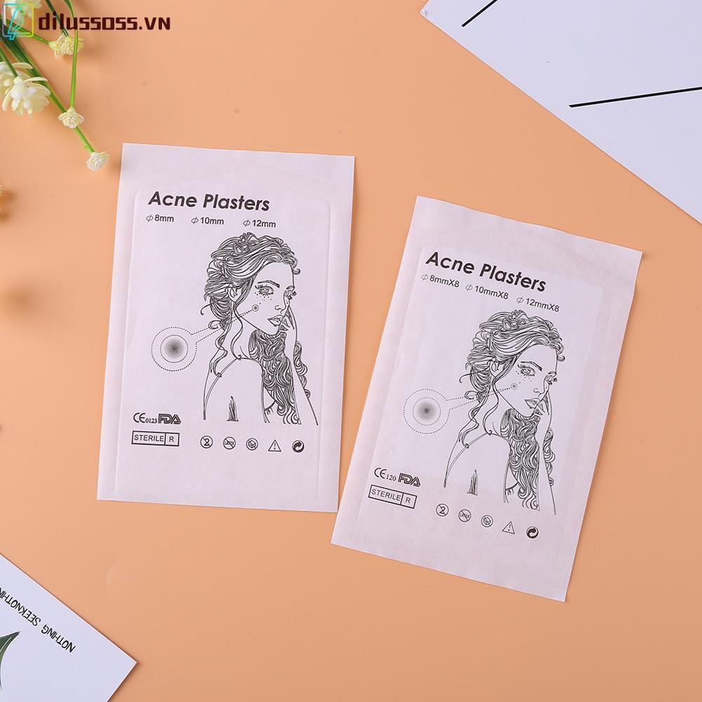 Bộ 24/36 miếng dán Hydrocolloid hỗ trợ loại bỏ mụn thoáng khí chăm sóc da mặt