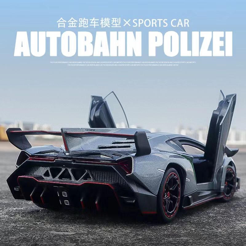 Mới Mô Hình Xe Hơi Lamborghini Veneno Poison Bằng Hợp Kim Cao Cấp Với Tỷ Lệ 1: 24