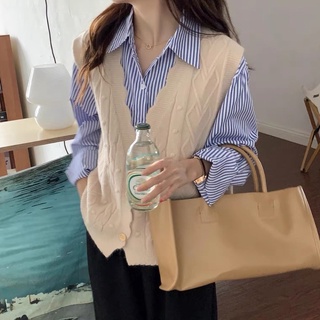 Áo gile len style Hàn Quốc
